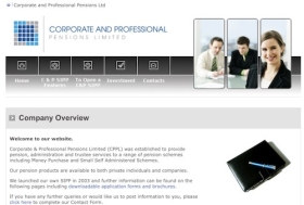 Corporate &amp; Professional Pensions&#039; website