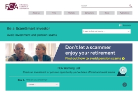 The FCA&#039;s ScamSmart website