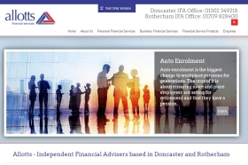 Allotts Financial Services&#039; website