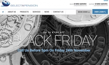 Selectapension&#039;s Black Friday promotion