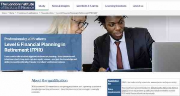 New LIBF Retirement Planning qualification