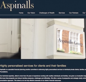 Aspinall&#039;s website