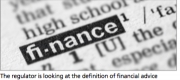 Defining Financial Planning and advice post-FAMR