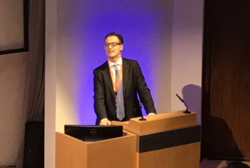 James Darbyshire speaking at the AMPS Conference