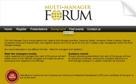 New roadshows on multi-manager strategies