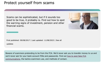 FCA fraud warning