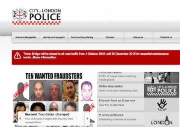 City of London police website