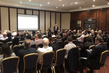 Rory Percival addresses delegates at the CISI Financial Planning Conference this afternoon