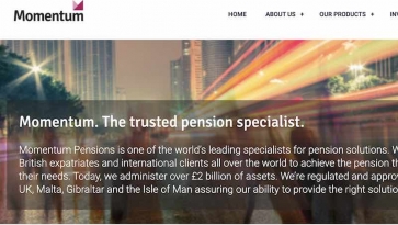 Momentum Pensions website