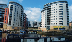 A waterfront development in Leeds