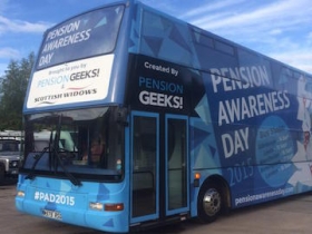 A Pension Geeks bus
