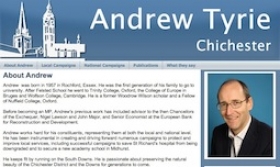 Website of Andrew Tyrie MP, Chairman of the Treasury Committee,