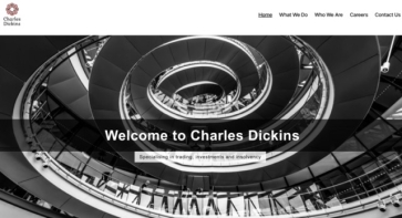 Charles Dickins Ltd website