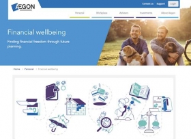 Aegon Wellbeing Tool homepage