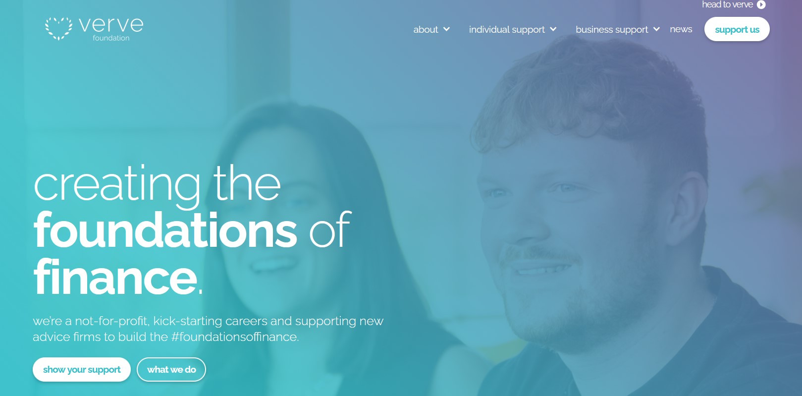 The new Verve Foundation website