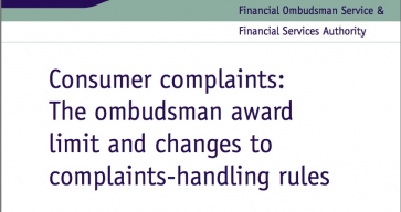 FSA report on complaints handling