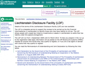 Over 2,000 British investors disclose Liechtenstein tax facility