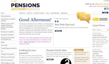 Pensions Advisory Service website